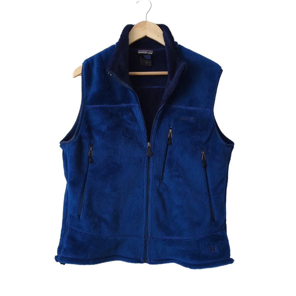 Vintage Patagonia R4 Fleece Vest Mens Size‎ Medium Made in USA Ridge Blue RARE